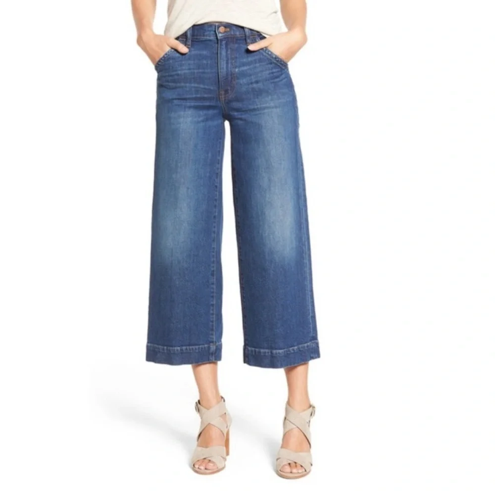 Madewell Wide-Leg Crop Jean 27 - Picture 2 of 7